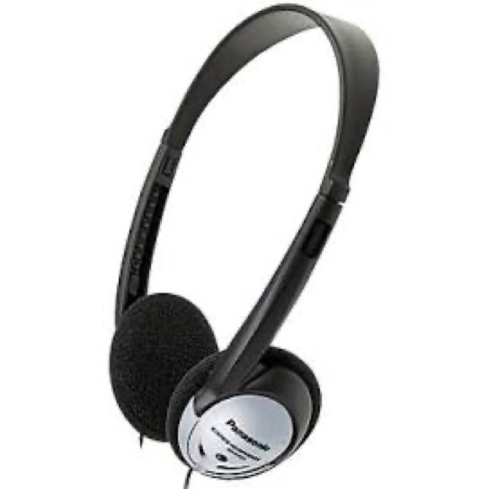 - Panasonic Stereo Headphones, Black (RP-HT21)